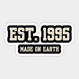 1995 Birthday Vintage Varsity Sticker